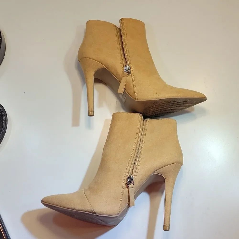 ZEGARRA POINTED TOE SUEDE HIGH HEEL STILETTOS ANKLE BOOTS - Picture 7 of 15